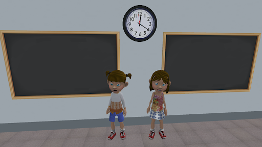 Virtual school games: life 3D Screen 3