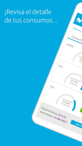 Android application Mi Movistar El Salvador screenshort