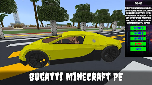 Bugatti Mod for Minecraft PE