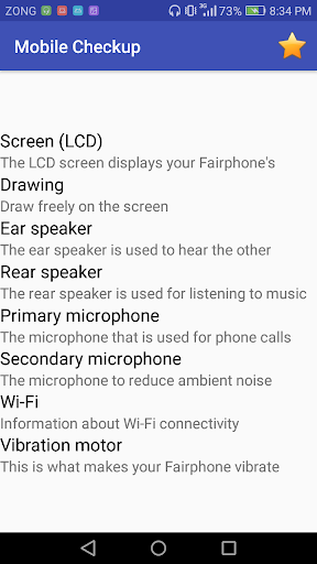 Android application Mobile Checkup - Testifier screenshort