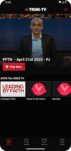 Android application TRINI-TV screenshort