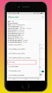 Only 4G Network Mode