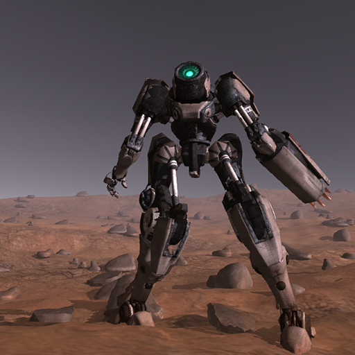 Robot Space Desert Game
