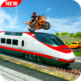 Moto Bike Stunt On Train icon