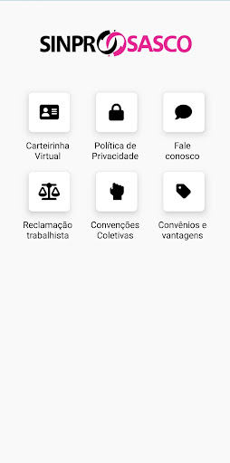Android application Sinprosasco screenshort