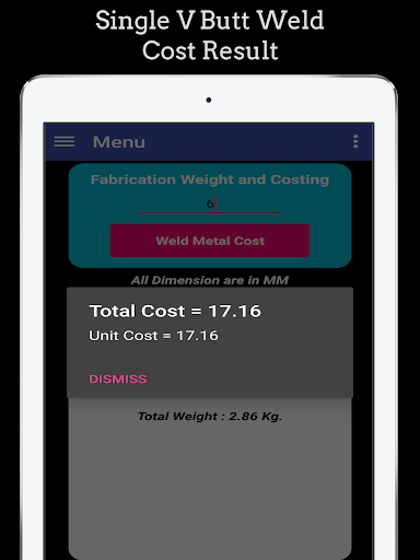 Welding Weight and Cost Calc