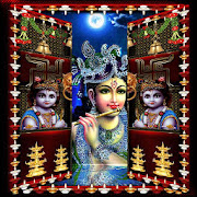 Lord Shri Krishna Temple Door Lockscreen