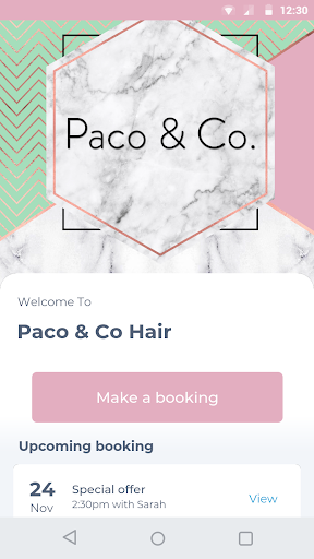 Android application Paco & Co Hair screenshort
