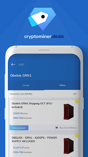 Cryptominer.deals ASIC price