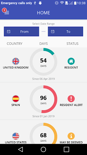 Android application Resident Tax screenshort