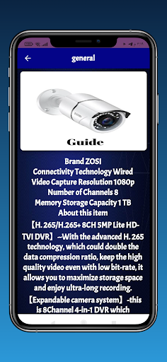 Zosi Camera Guide Screen 2