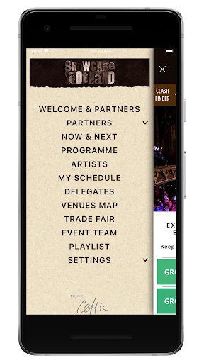 Android application Showcase Scotland screenshort
