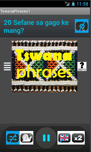 Tswana Phrases Language tutor