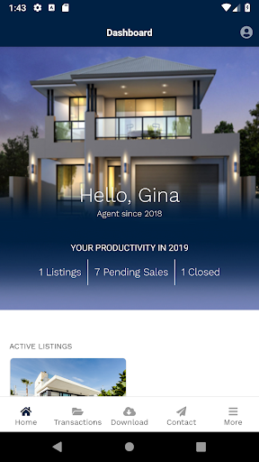 Android application HomeSmart Agent screenshort