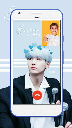 BTS Suga calling  - Callprank and wallapper