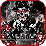 Cover Image of Download Cool Smoke Skull Keyboard Them  APK