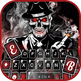 Cool Smoke Skull Keyboard Theme icon