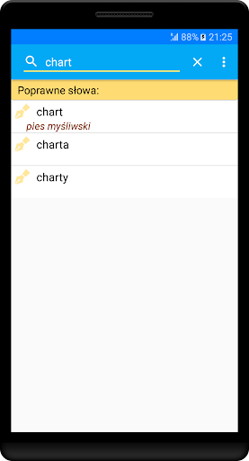 Android application Słownik Ortograficzny polski screenshort