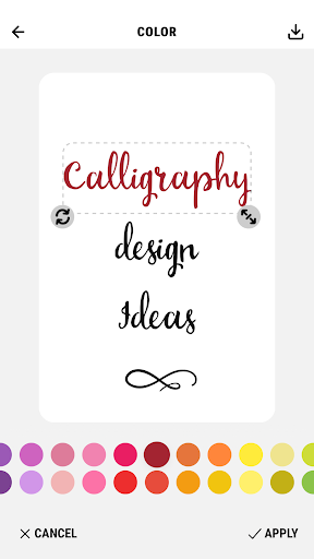 Calligraphy text designer app Screen 2