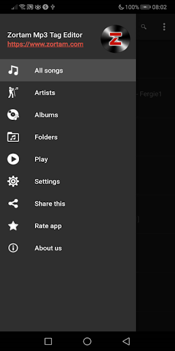 Android application Zortam AutoTagger-Tag Editor screenshort