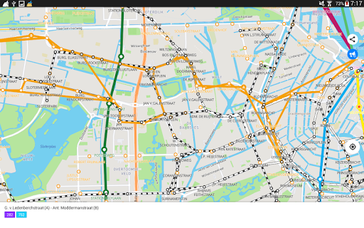 City Transport Map Amsterdam