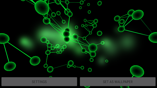Molecules 3D Live Wallpaper Capture d'écran