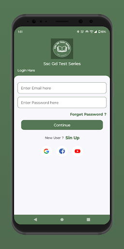 Android application Ssc Gd Test Series screenshort