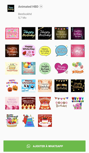 Animated HBD Stickers