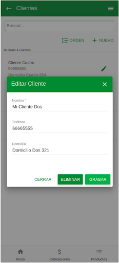 Quote Lite Budgets Screen 2