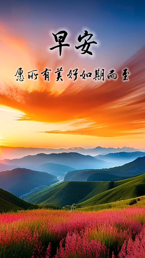 Android application 祝你有美好的一天, 早安和晚安 screenshort
