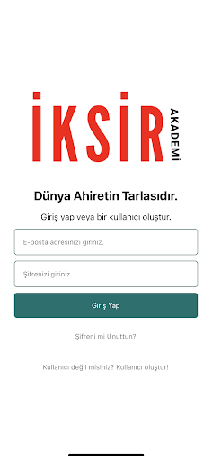 İksir Akademi Screen 2