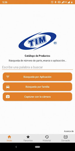 Android application TIM Impulsores screenshort