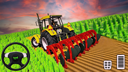 Real Tractor Trolly Farming 3D