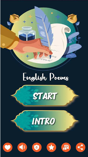 English Poems and Novels Screen 2