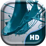 Turquoise Paint Splash Live icon