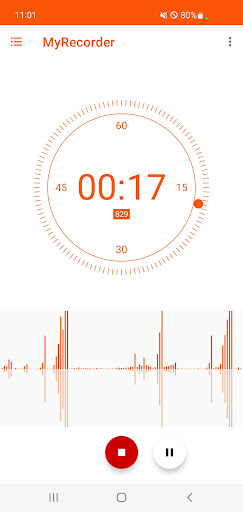 Android application My Recorder screenshort