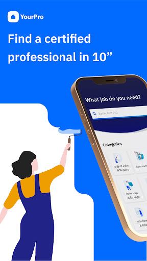 Android application YourPro: Find a professional screenshort