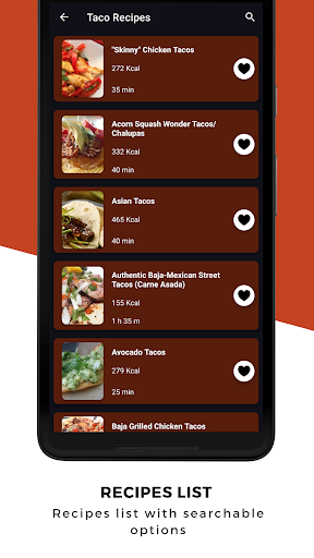 Mexican Taco Recipes Offline Screen 2