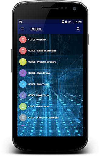 Android application Learn - COBOL screenshort