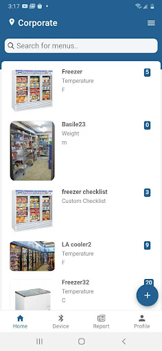 Android application Senso HACCP screenshort