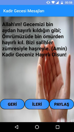 Kadir Gecesi Mesajları