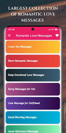 Romantic Love Messagesのおすすめ画像1