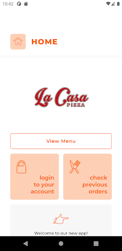 Android application La Casa Pizza DL17 screenshort