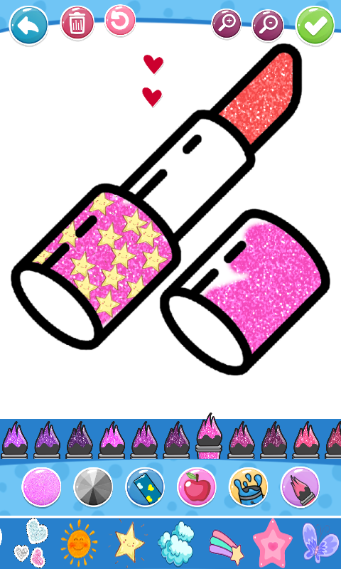 Glitter Beauty Accessories Coloring and drawing  Featured Image for Version 