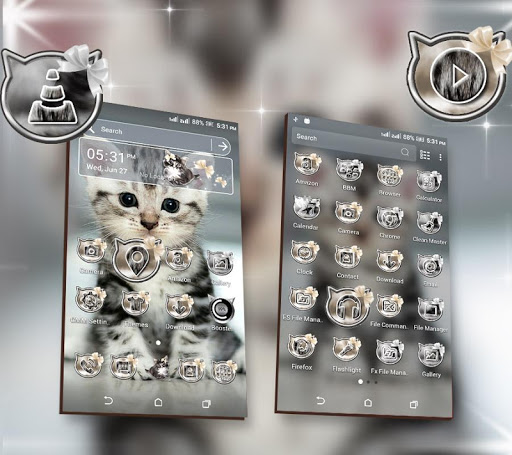 Cute Cat Launcher Theme Screen 2