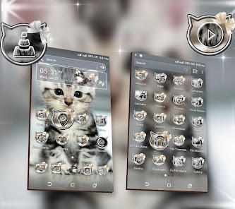 Captura de Pantalla 2 Cute Cat Launcher Theme android