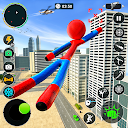 Flying Stickman Rope Hero Game 2.9 APK Baixar
