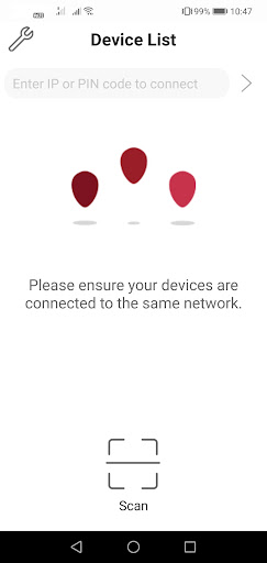 Android application InCast. screenshort
