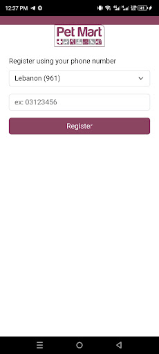 Android application Petmart Rewards screenshort