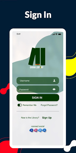 Android application Ghana Library screenshort